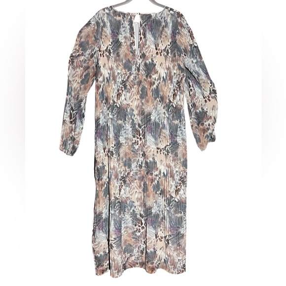 Wilfred Aritzia Daydreamer Pleated Tannin Foxfire Brown Maxi Dress Great Cond L - Picture 5 of 9